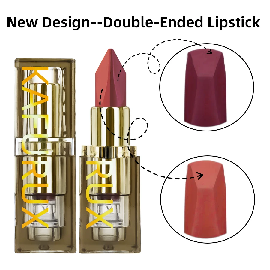 6 Colour Two-tone Glitter Lipstick - Image 2